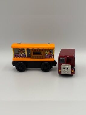 RARE Vintage Y2K Thomas the Train & Friends Zoo Car + Bertie Bus Cars Toy Lot
